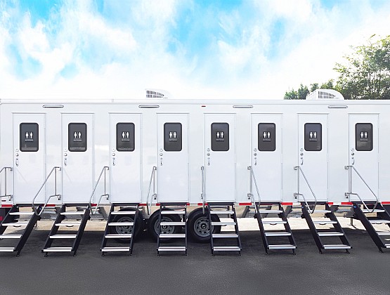 8-Station Pro Series restroom trailer